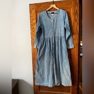VINTAGE |  Ambre Denim Dress, Size Large